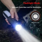 Retractable Camping Lantern Rechargeable Flashlight 25.2-51.8cm Adjustable Height - Image 2