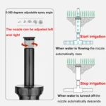 Adjustable Angle Lawn Scattering Nozzle Golf Course Buried Sprinkler Maintenance Nozzle - Image 6