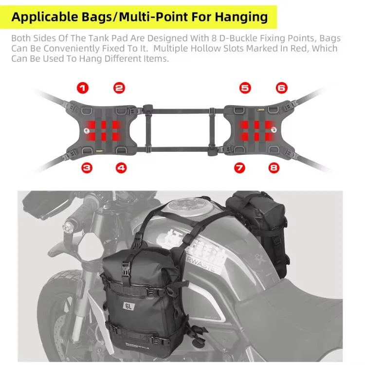 TBD06057256_B3.webp Rhinowalk MTR001B Outdoor Riding Motorcycle Fuel Tank Double-side Storage Hanging Bags - Image 4