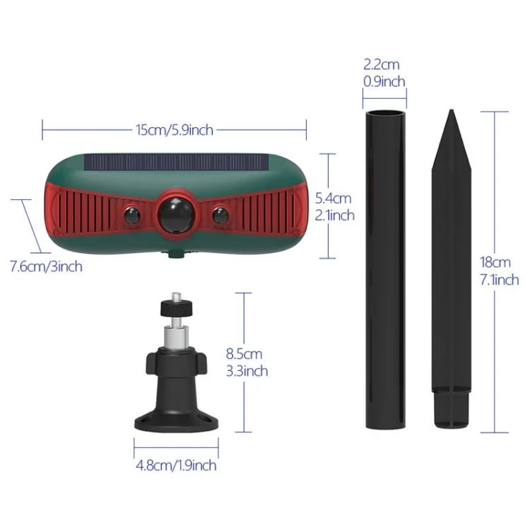TBD06057263_B2.webp N911Y Outdoor Solar Alarm Infrared Sensor Sound And Light Animal Repeller - Image 3