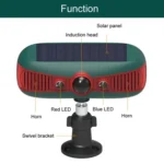 N911Y Outdoor Solar Alarm Infrared Sensor Sound And Light Animal Repeller - Image 4