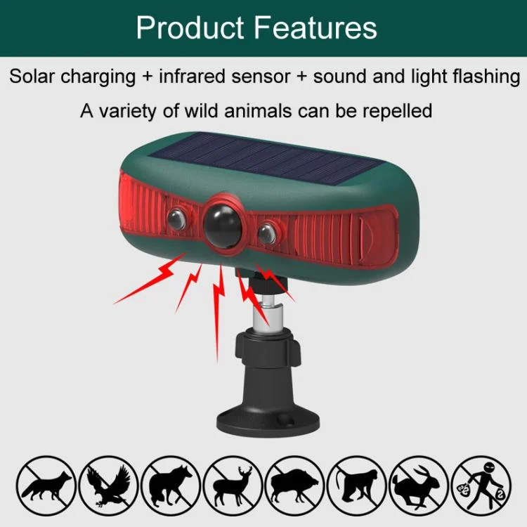 TBD06057263_B4.webp N911Y Outdoor Solar Alarm Infrared Sensor Sound And Light Animal Repeller - Image 5