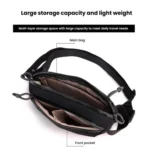 WEPOEWR Men Chest Bag Personalized Commuter Shoulder Bag Mobile Phone Waist Pack - Image 5