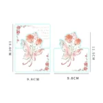20pcs /Pack Three-Dimensional Rose Valentine Day Greeting Card Mother Day Message Card - Image 3