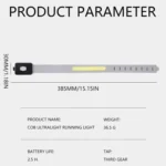 Rechargeable COB Armband Light Night Running Safety Warning Arm Leg Wristband Light - Image 10