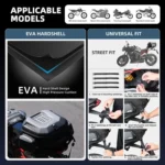 Rhinowalk MT2335 23L-35L Expandable Large-capacity EVA Hard Shell Motorcycle Tail Bag - Image 5