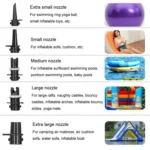 GLD-318 High Power 600W Electrical Inflatable Pump Tent Yoga Mat Inflator - Image 6