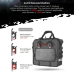 Rhinowalk MTR2050 25L-32L Expandable Large Capacity Quick-release Motorcycle Side Bag - Image 4
