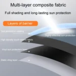 1pair Car Quick Installation Static Film Adsorption Opaque Window Sunshade - Image 6