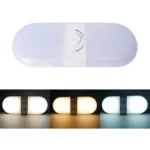 12-24V RV Light 180 LEDs 3-Color Temperature Dimmable Roof Light