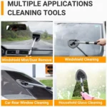Car Windshield Cleaning Wipe Aluminum Retractable Car Wash Window Brush - Image 6
