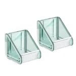 2pcs  /Pack Wall-mounted Shower Gel Shampoo Holder with Adjustable Hole Distance