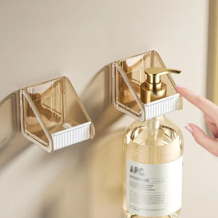 TBD06057504_B1.webp 2pcs  /Pack Wall-mounted Shower Gel Shampoo Holder with Adjustable Hole Distance - Image 2