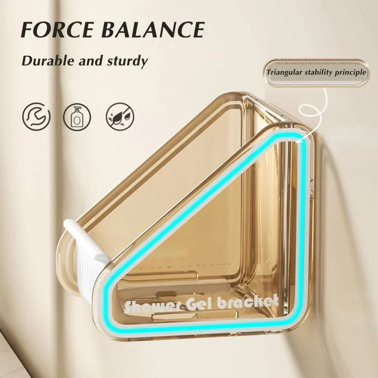 TBD06057504_B3.webp 2pcs  /Pack Wall-mounted Shower Gel Shampoo Holder with Adjustable Hole Distance - Image 4