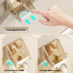 2pcs  /Pack Wall-mounted Shower Gel Shampoo Holder with Adjustable Hole Distance - Image 6