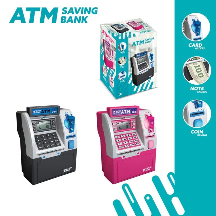 TBD06057509_B2.webp Simulated ATM Automatic Teller Machine Smart Password Card Swipe Children Piggy Bank - Image 3