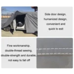 Hatchback Car EVA Plus Velvet Thickened Heat Insulation Sunshade With Shark Fin - Image 6