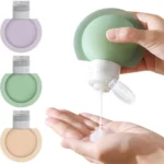 Silicone Bottle Lotion Container Squeeze Refillable Travelling Cream Shampoo Container - Image 2