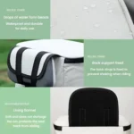 Electrical Motorcycle Waterproof Rear Backrest Hanging Bag Large Capacity Helmet Storage Bag - Image 11