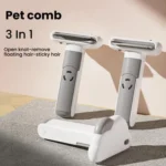 3-in-1 Pet Grooming Comb Sticky Roller for Cats and Dogs, Removes Loose Hair, Detangles - Image 2