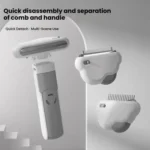 3-in-1 Pet Grooming Comb Sticky Roller for Cats and Dogs, Removes Loose Hair, Detangles - Image 3