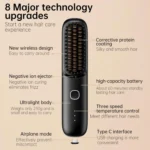 Negative Ion Hair Care Wireless Hair Straightener Portable Straight and Curly Hair Straightener - Image 4