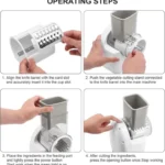 CY-661 3-in-1 Kitchen Multifunctional Roller Electric Vegetable Cutter - Image 10