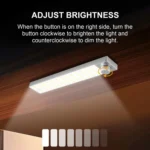 LED Cabinet Light Magnetic Motion Sensor Rechargeable Lamp 128 LEDs 3-color Temperature - Image 6