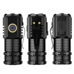 3LED Mini Flashlight Rechargeable Waterproof Torch with Tail Magnet & Battery - Image 3