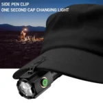 3LED Mini Flashlight Rechargeable Waterproof Torch with Tail Magnet & Battery - Image 4