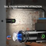 3LED Mini Flashlight Rechargeable Waterproof Torch with Tail Magnet & Battery - Image 6