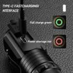 3LED Mini Flashlight Rechargeable Waterproof Torch with Tail Magnet & Battery - Image 7