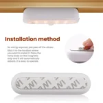 Magnetic LED Cabinet Light Motion Sensor Rechargeable Lamp 20 LEDs 3-color Temperature - Image 5