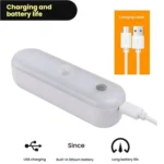 Magnetic LED Cabinet Light Motion Sensor Rechargeable Lamp 20 LEDs 3-color Temperature - Image 6