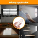 Magnetic LED Cabinet Light Motion Sensor Rechargeable Lamp 20 LEDs 3-color Temperature - Image 8