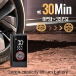 ATJ-004 Smart Wireless Digital Display Portable Car Tire Pump Multi-Function Inflator - Image 7