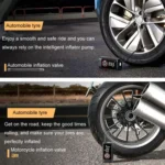 ATJ-004 Smart Wireless Digital Display Portable Car Tire Pump Multi-Function Inflator - Image 9