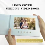 7 Inch IPS Display Multifunctional Commercial Wedding Video Invitation Linen Bound Video Album - Image 7