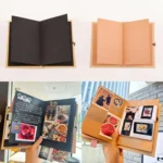 Accordion Folding DIY Photo Album Blank Cover Handmade Scrapbook Growth Album Birthday Graduation Gift - Image 2