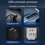 F7201 Car Foldable Rotating USB Dual-Head Fan - Image 9