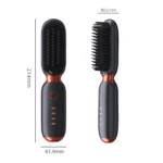 Portable Rechargeable Negative Ion Straightening Comb Straightening and Curly Comb - Image 3