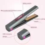 Portable Wireless Straight and Curling Dual-purpose Hair Straightener Negative Ion Curling Iron - Image 4