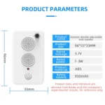 USB Rechargeable Doors Windows Ultrasonic Animal Bird Repeller - Image 2