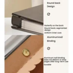 Leather Self-Adhesive Laminating Pocket Photo Album Studio Album DIY Large Capacity Records - Image 11
