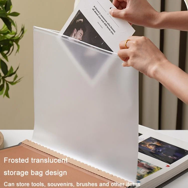 TBD06057783_B4.webp Leather Self-Adhesive Laminating Pocket Photo Album Studio Album DIY Large Capacity Records - Image 5