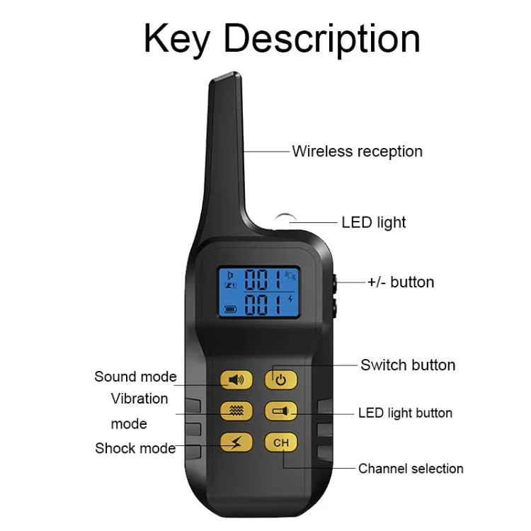 TBD06057805_B2.webp T720 1000m Pet Intelligent Electric Shock Remote Control Dog Training Device - Image 3