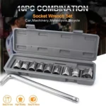 10pcs /Set Wrench Socket Set Combination Tool Kit Car Tire Auto Repair Tools - Image 5