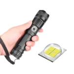 Aluminum Alloy Telescopic High-Intensity Flashlight With Power Display
