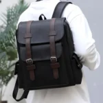 OUMANTU 975 PU Leather Large-capacity Travel Laptop Backpack Casual Schoolbag - Image 11