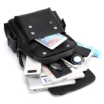 OUMANTU 975 PU Leather Large-capacity Travel Laptop Backpack Casual Schoolbag - Image 5
